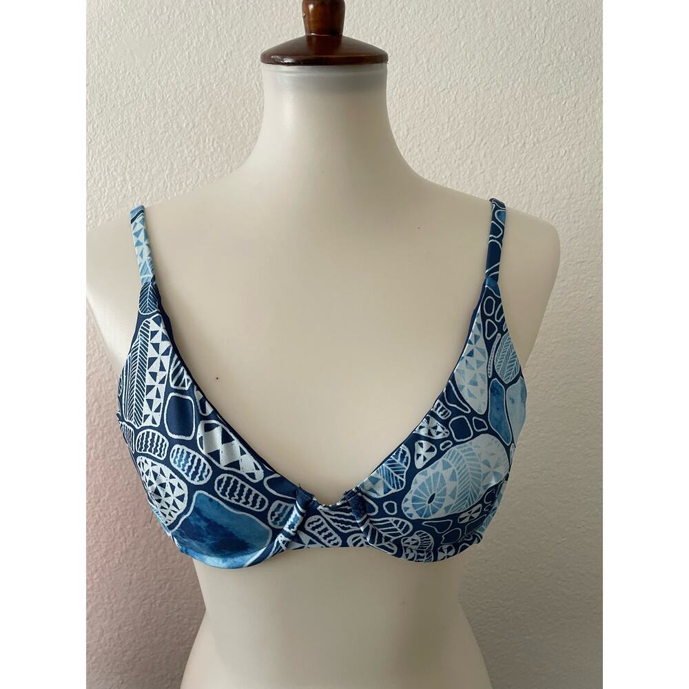 Kenny Flowers Blue Patterned One Piece Swimsuit